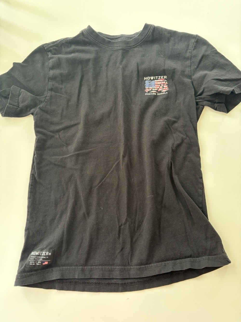 Howitzer Black Short-Sleeve Crew Tee for Kids